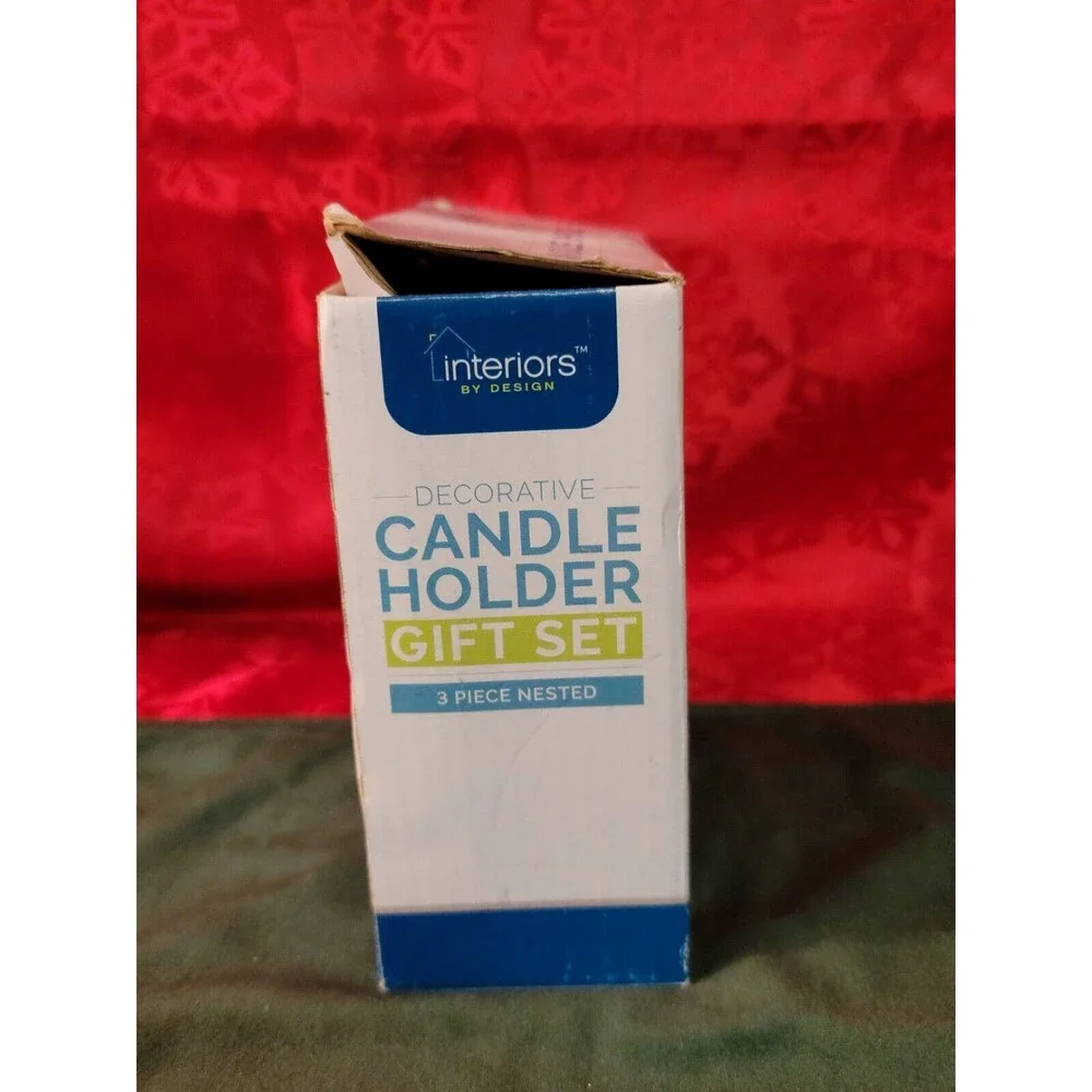 BNIB Candle Holder 3 Piece Nested Interiors Decorative Set